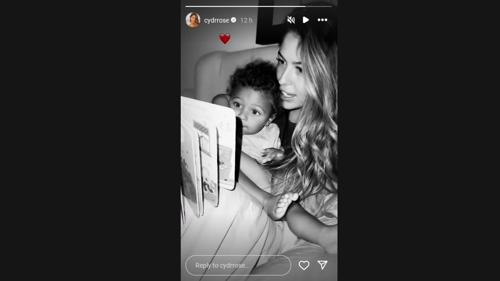 Cydney Moreau shared a look at life with her son Ace. (Credits: @cydrrose Instagram Story)